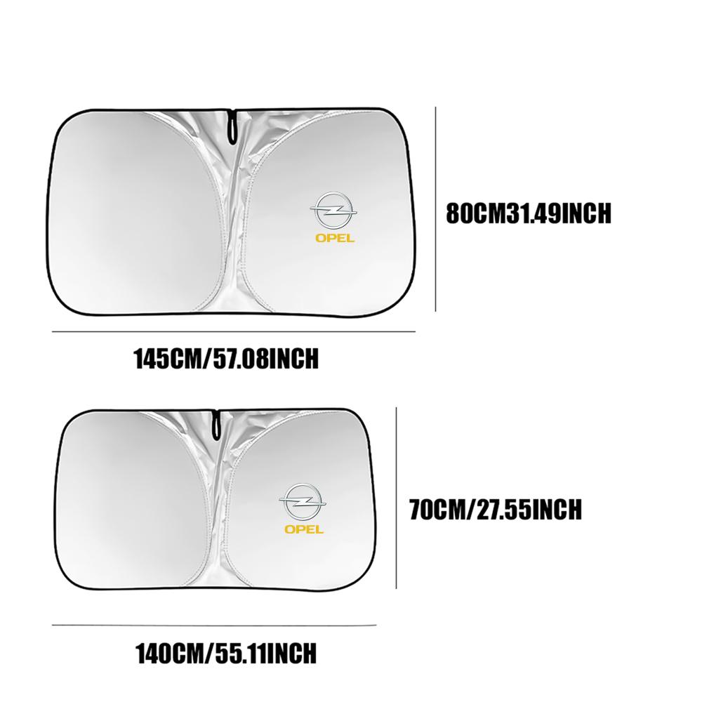 AAHK1 Car Window Sunshade Cover Sun Windshield Visor Foldable UV Protection Curtain For Opel Zafira B Corsa Insignia Car Wheel Hubcap