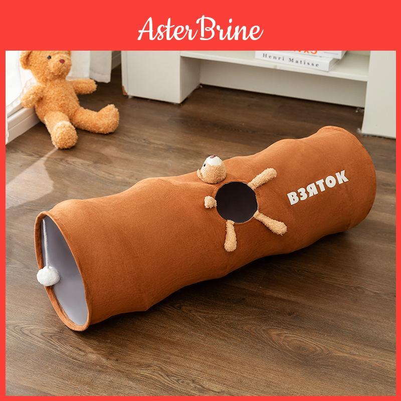 Cat Play Tunnel With Collapsible Structure For Enrichment And Exercise