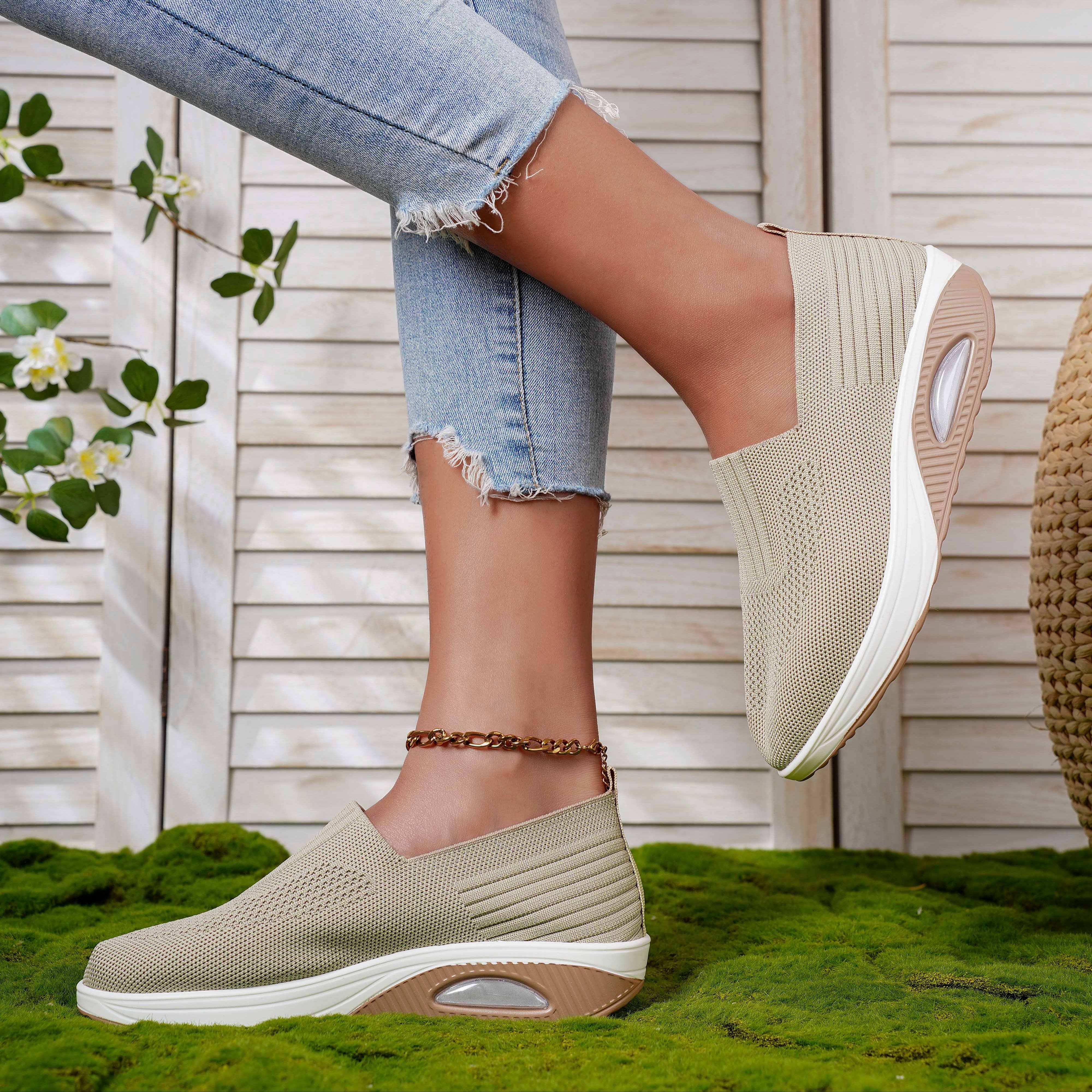 Женские удобные кроссовки на воздушной подушке — фото 5