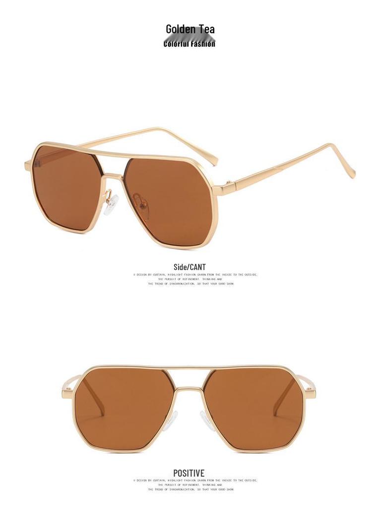 Men's Trendy Double Bridge UV Protection Driving Sunglasses 2022