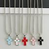 Cool Dopamine Religion Cross Pendant Necklace Niche Design All-Match Baptism Clavicle Necklace