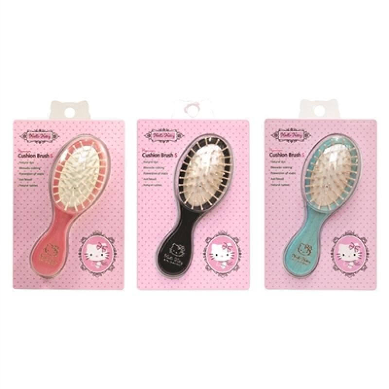 Hello Kitty Premium Cushion Brush S Woodpin (Pink)