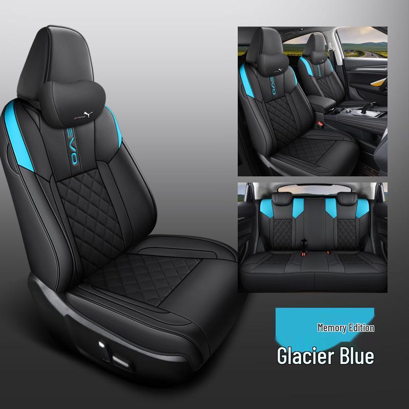 CLY Custom-Fit Full Leather Sports Seat Cover for Haval F7 - All-Season Cushion Pad