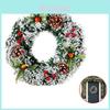 Wall Christmas Hanging Wreath Xmas Party Door Home Trees Garland Ornament Decor