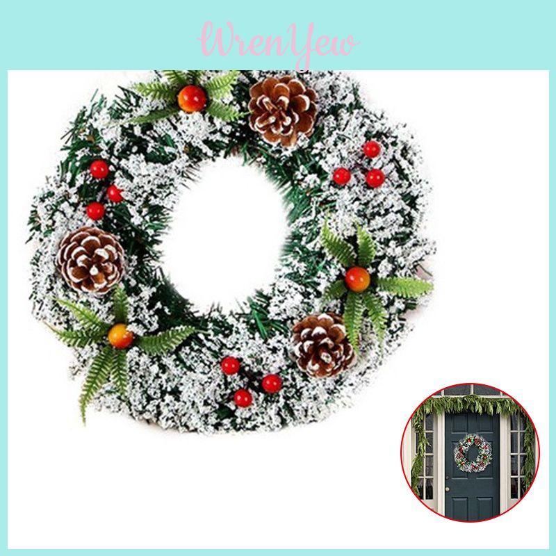Wall Christmas Hanging Wreath Xmas Party Door Home Trees Garland Ornament Decor