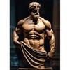 Stone Gold Statue Muscular Greek God Statue Prints Poster Canvas Painting Modern Wall Art Picture Living Room Bedroom Home Decor