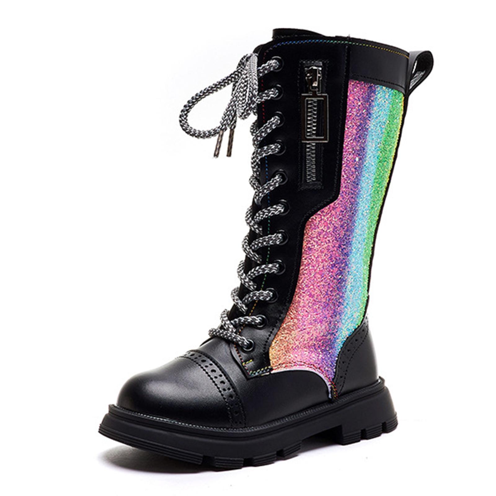 

Children s Boots, Single Boots, High Waisted Straps, Side Zippers Boots 31 чёрный