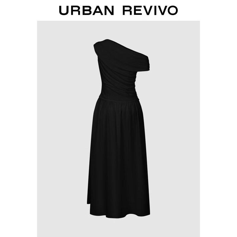 UR2026 Women's Elegant Off-Shoulder Ruched Waist Dress