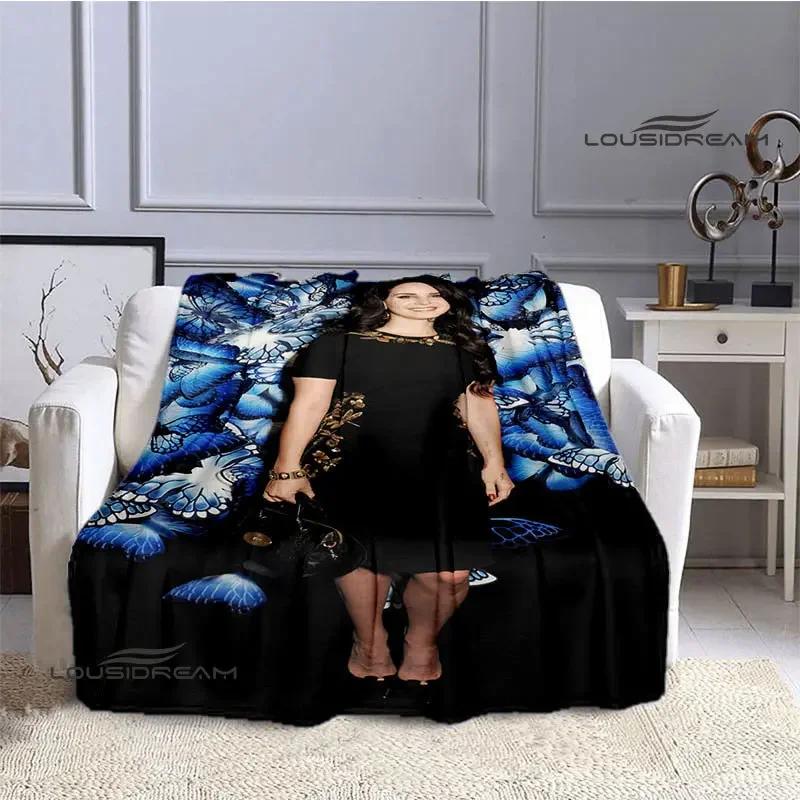 Lana Del Rey Coperta stampata sottile Morbida e confortevole Coperta per casa, viaggio, biancheria da letto regalo di compleanno