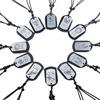 JMXD-European and American Twelve Constellation Necklace Retro Brushed Metal Pendant Genuine Leather Wax Rope Woven Constellation Series Necklace