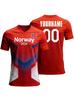 Camiseta personalizada estilo fanático de la Copa de Noruega 2026 para niños, jóvenes, hombres y mujeres