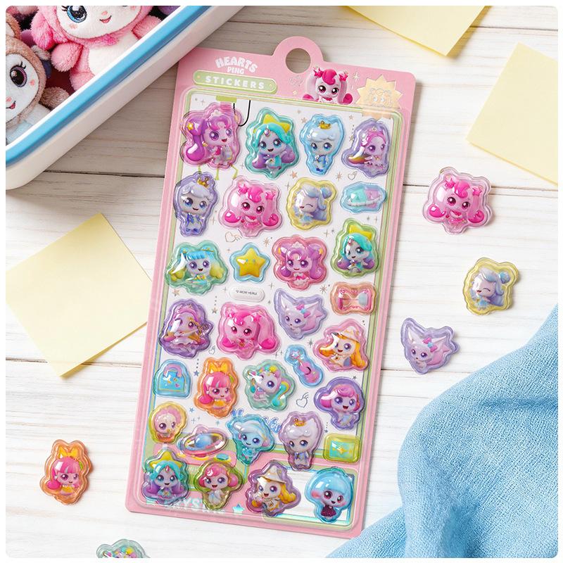 Chyťte pravé produkty! Teenieping 3D Pevné Zvýšené Křišťálové Samolepky Pro Zdobení Scrapbooků Pouzdra na Telefon Odměňovací Samolepky