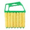 Window Blind Duster Cleaning Brush Non-Slip Handle 7 Finger Air Conditioner Vent Cleaning Scrubber Mini Blinds Washable Tool
