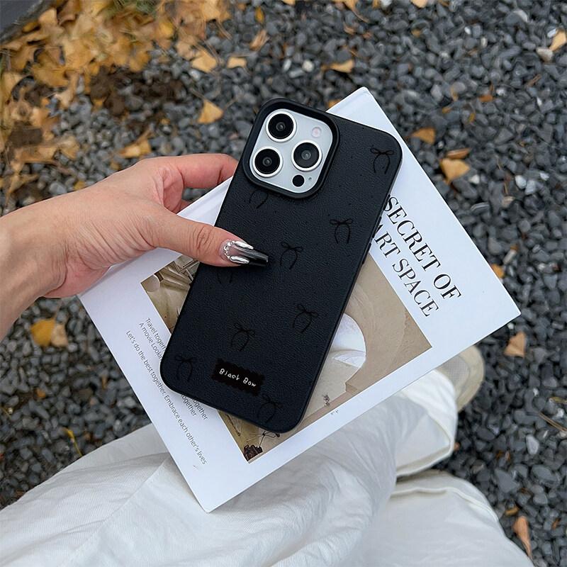 Bow Lichee Pattern Case For VIVO Y28S Y29S Y29 Y39 Y36 Y28 Y19S Y04 V50 V40 Lite V30 V25 Pro V30E Y03 Y16 Y22S Y02 Y35 Y27 V29