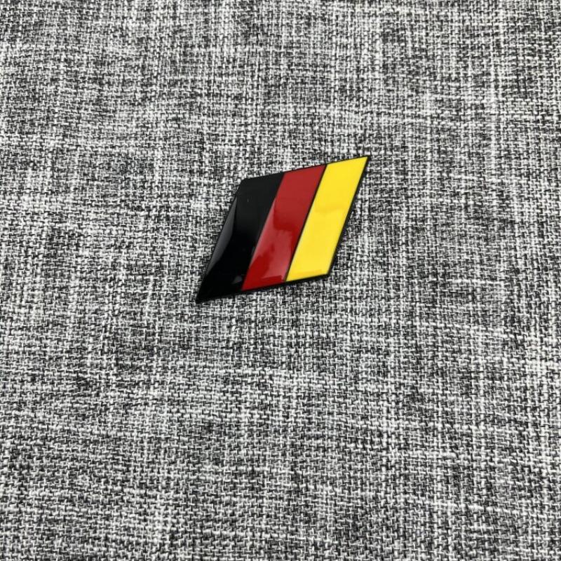 UK Italy Germany flag car sticker metal car logo car scratch sticker leaf board personalized logo logo decoration