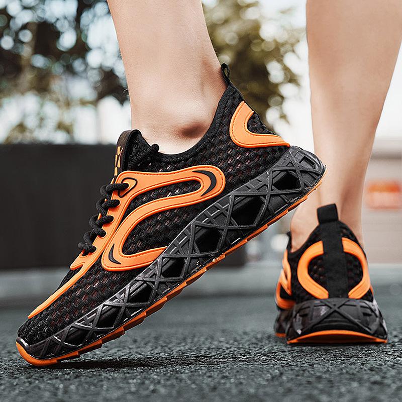 

Summer hollow men s single shoes outdoor wading quick-drying sports and leisure shoes breathable and deodorant large mesh creek shoes 44