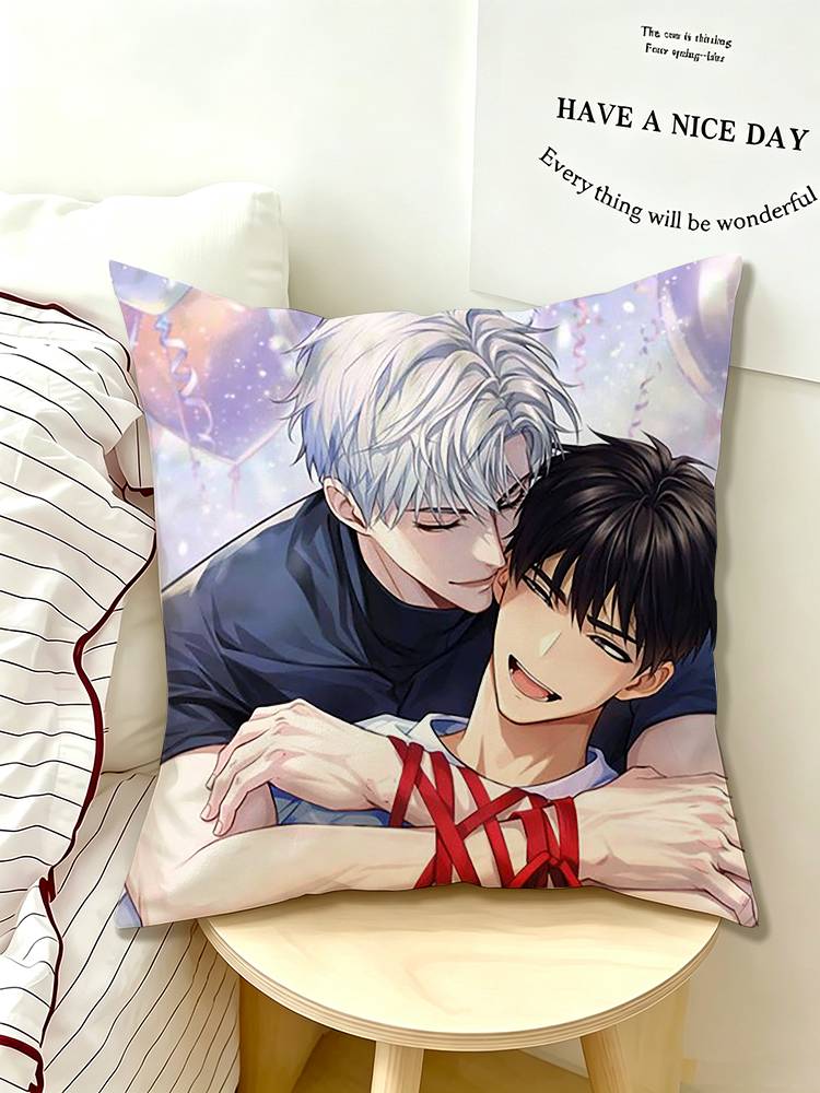 BL M-Manhwa P-Passion Pillow Case Pattern Printed Pillowcase For Living Room Sofa Cushion Cover