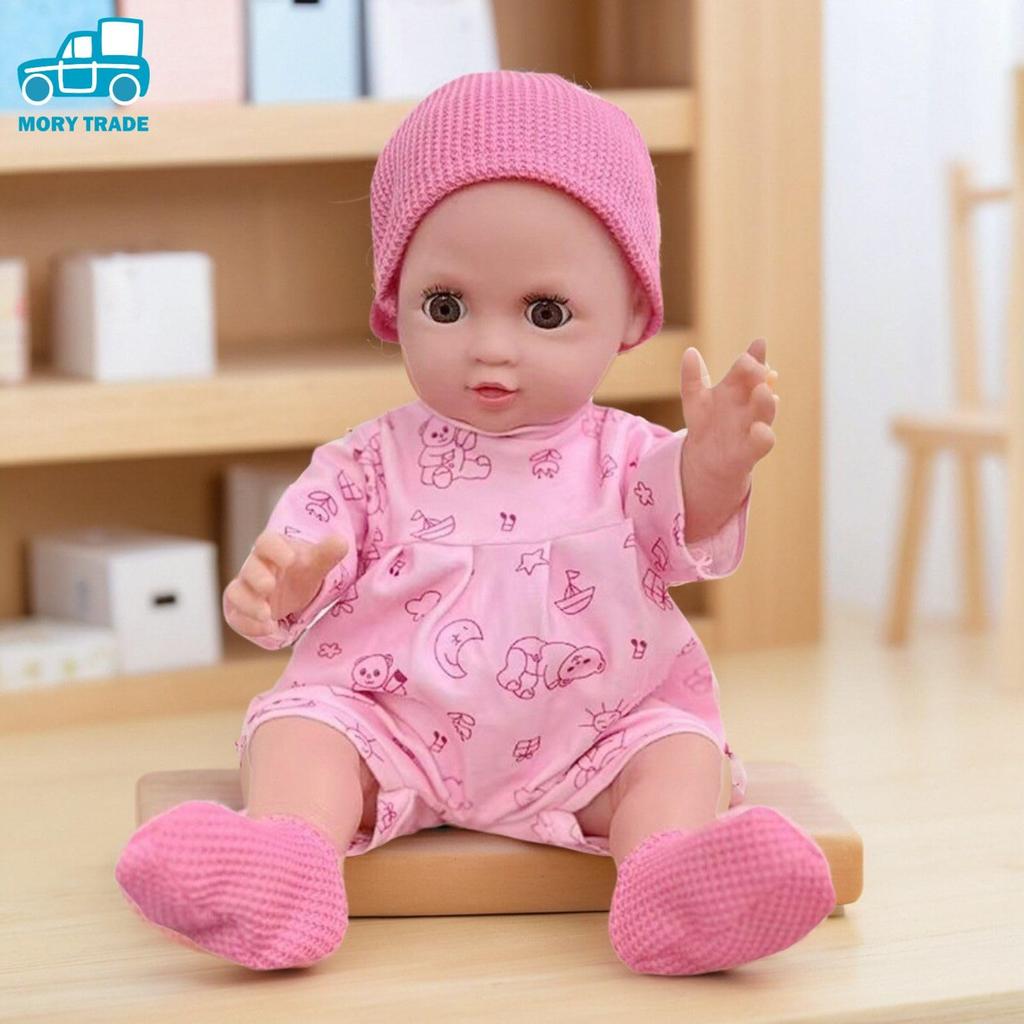 Morytrade Reborn Baby Massage and Bathing Practice 40cm Doll, Doll, Cute, (Girl (Pink Pajamas))