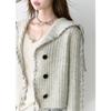 DIMANAF 2025 Sweaters Solid Cardigan Autumn Short Design Women V-Neck Sweaters Knitting Loose Sweater