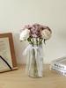 Rose Artificial Flower Arrangement for Living Room Dining Table - Preserved Dried Bouquet Vase Decoration