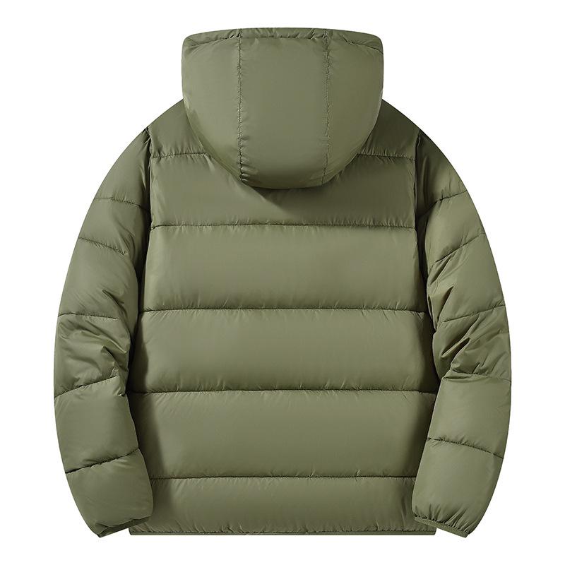 Men's Trendy Hooded Cotton Jacket: Versatile, Velvet-Lined, Thickened Winter Outerwear