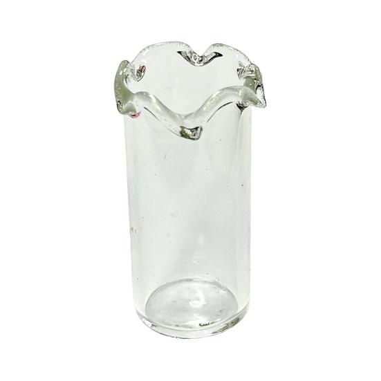 Hand Blown Mini Glass Flower Figurine Collectible Miniature Faux Crystal Flower Ornaments for Mothers Day Birthday Table Centerpiece DIY Craft