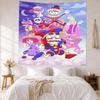 Digital Circus Game Wall Decor Tapestry Art For Pet Memorial Birthdaywedding Party Backdrop Family Gift