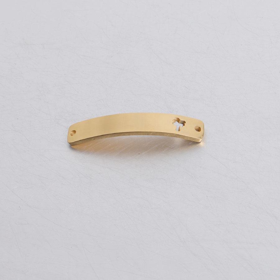 Kavisli Dikdörtgen Paslanmaz Çelik Fil Ağaç Taç Bağlantı Elemanı