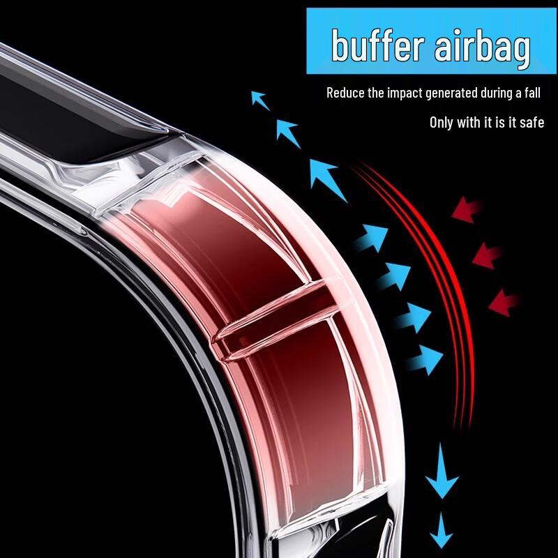 HOLDZU Airbag Transparent Frosted iPhone Case