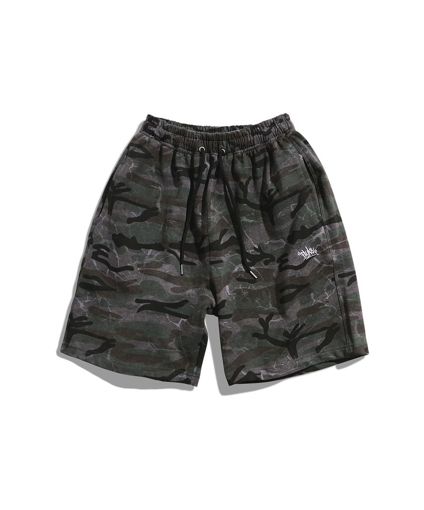 Peullukeu Camo Easy Elastic Shorts Grey Fsp359