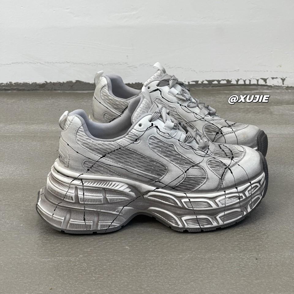 Paris Daddy shoes women's 2025 autumn new thick-soled heightened and old lightweight versatile breathable casual sports shoes