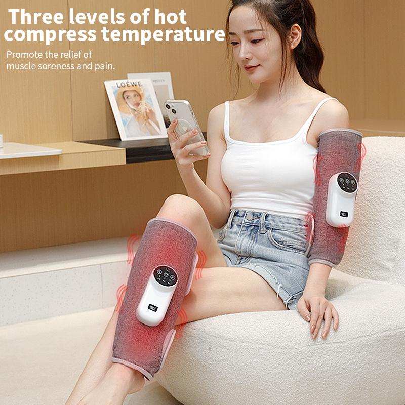 Electric Leg Massager Wireless Heating with Air Compression Leg Massage Device For Pain Relief Calf Muscle Fatigue Relax