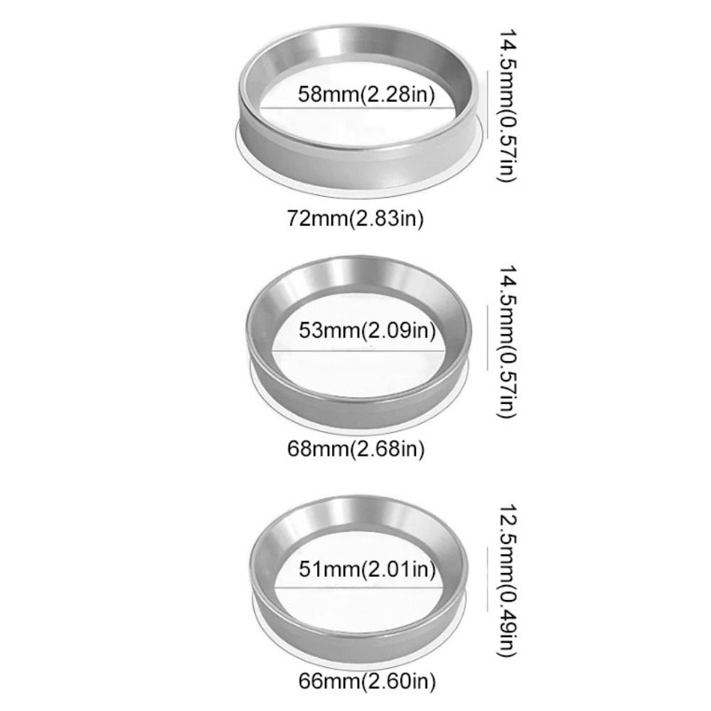 Aluminum Zinc Zinc Alloy Portafilter Coffee Catcher Ring 51/53/58mm Coffee Powder Ring  Barista