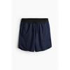H M dryMove Zip Detail stretcH Sport sHorts Navy Blue