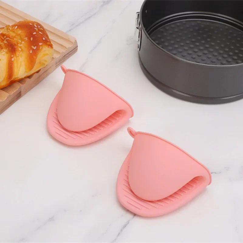 Multifunctional Double-layer Silicone Heat-insulating Gloves, Microwave Oven, Anti-scalding Gloves, Kitchen Silicone Bowl Clamps