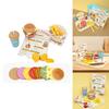 Fun Wooden Simulation Burger French Fries Beverage Kid Toy Set For Early Childhood Learning And Creative Play