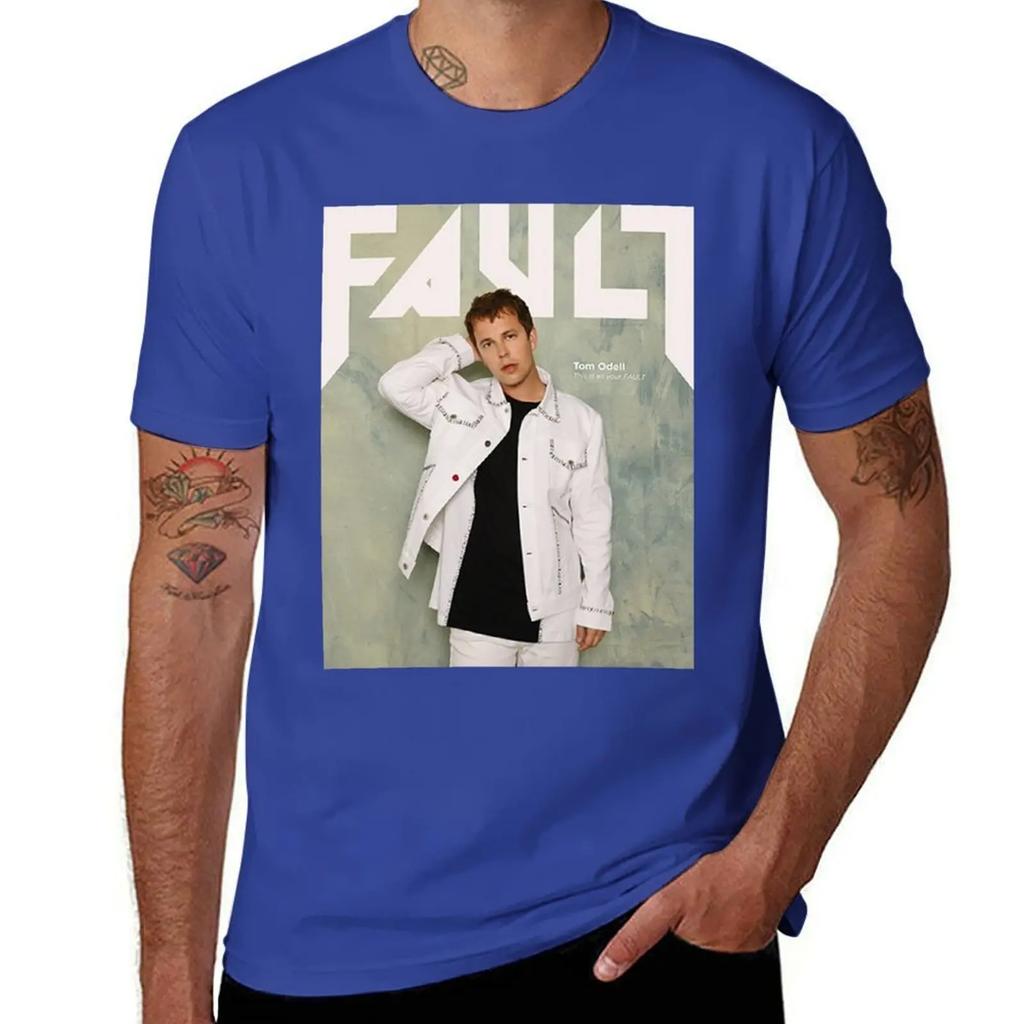 Tom Odell FAULT Magazine Cover TShirt plain shirts graphic tees mens t shirts casual stylish