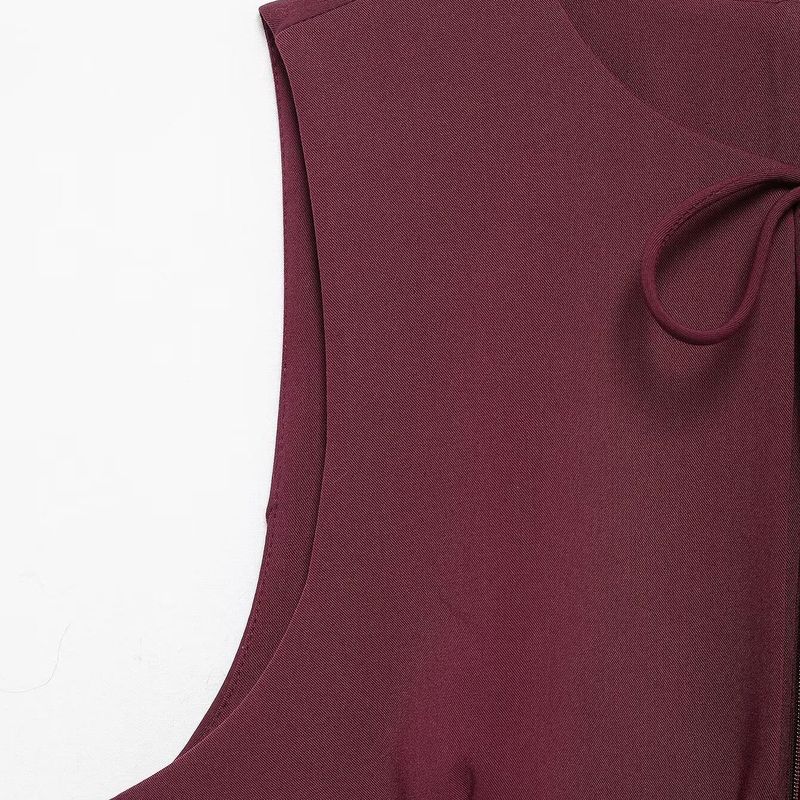 Kaslead New Arrival Women's Clothing Fashion Style Fashion Wave Wide Swing Bowknot Decoration Short Dress 4661316