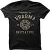 1977 TV Series Lost Printed Cotton Tshirt Shortsleeved Roundneck Regular Style Comfortable Top for Streetwear