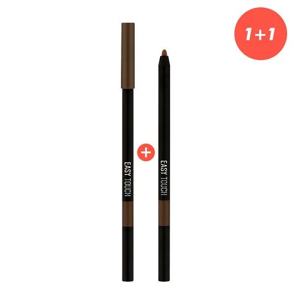 

[1+1] Водостойкий карандаш для бровей Easy Touch Gray Brown