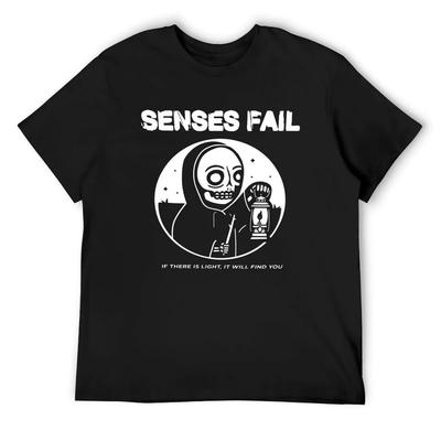 Senses Fail T-Shirt Shirts Graphic Luxury Designer Valentines Clothes Vintage Graphic Tee Anime Shirts Men