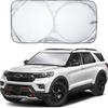 Foldable Car Windshield Sunshade for Sunlight Blockage & Front Window Privacy