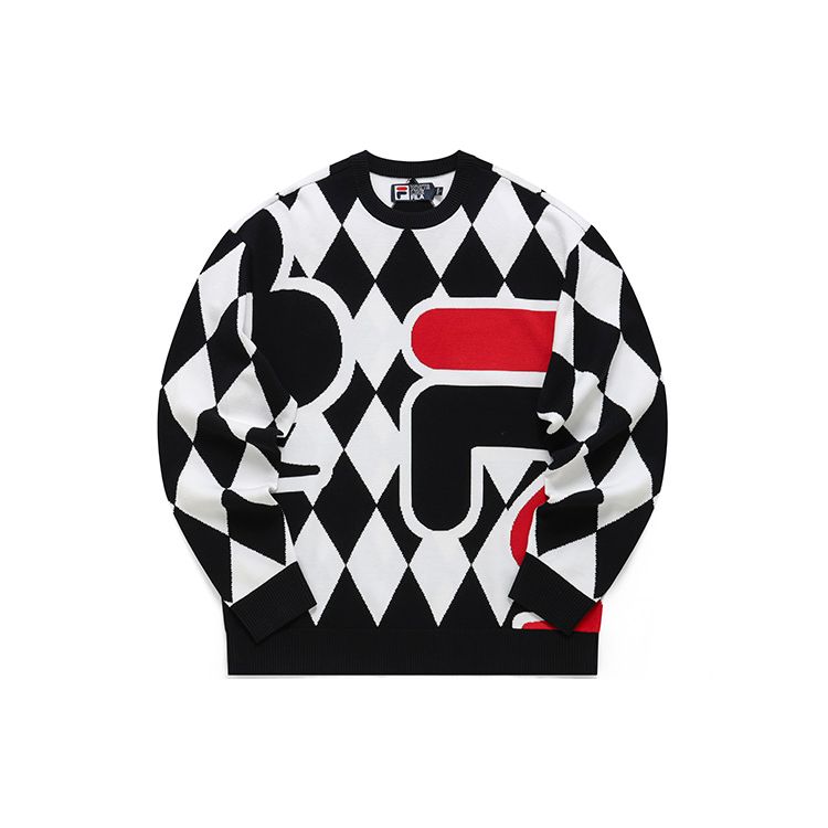 

FILA Sports Casual Knitted Pullover Sweater Men sweater F11M218405FZA XL