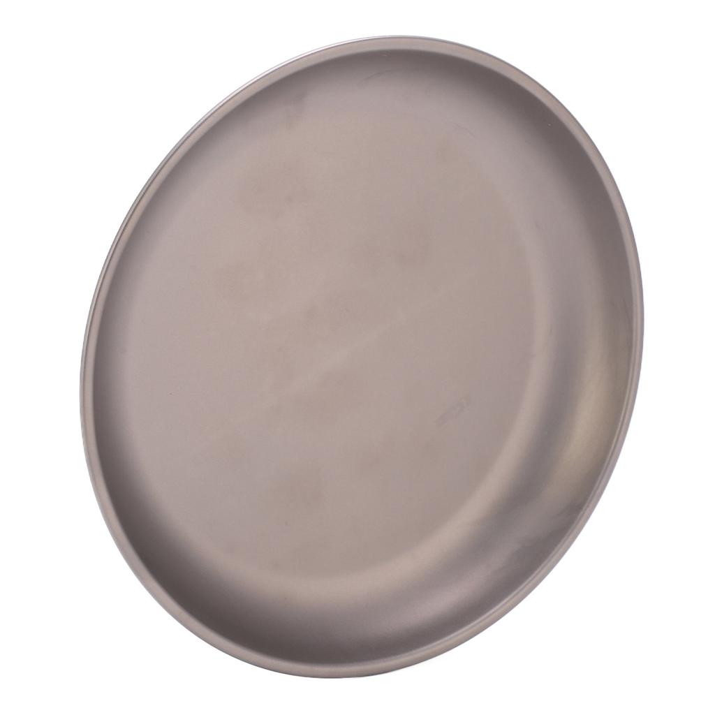 Pure Titanium Saucer Dishes Outdoor Tableware Camping Hiking Plates Cutlery Picnic PlateLarge