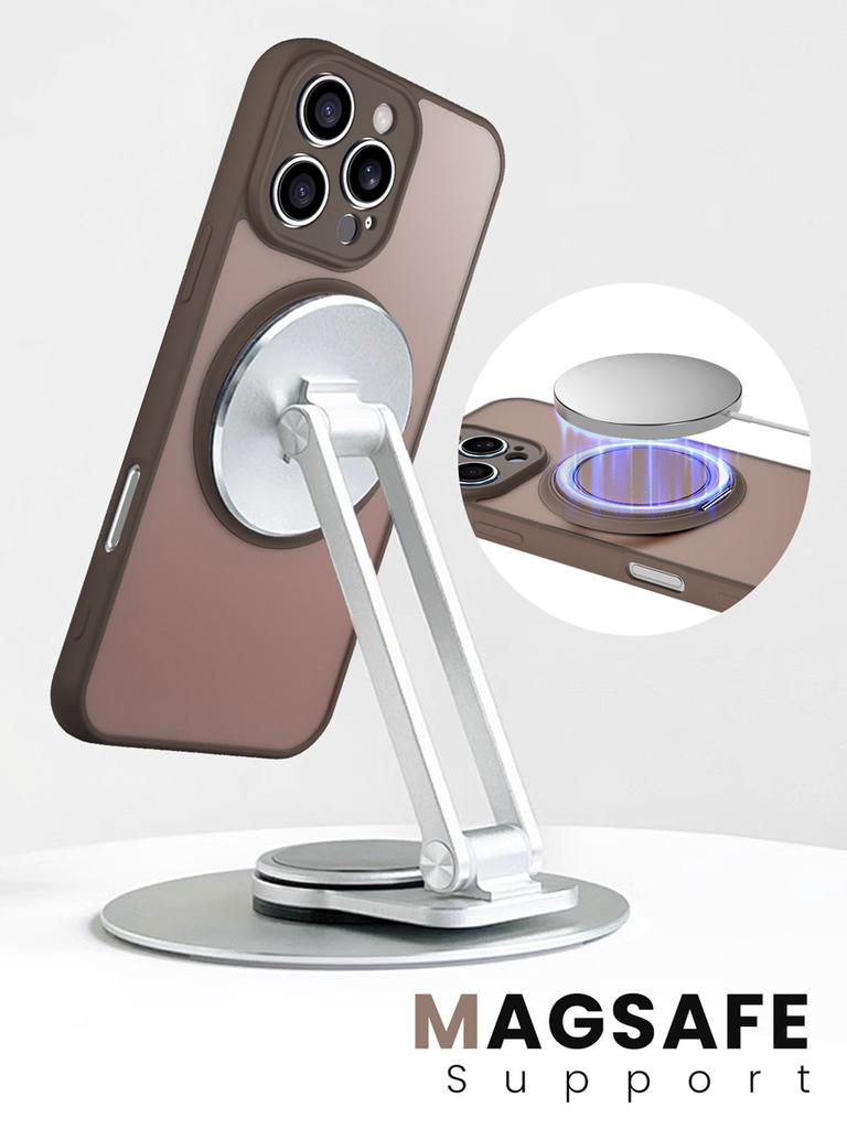 360° Metal Ring Bracket Magnetic Case for iPhone 16 15 14 Plus 13 11 12 Pro Max Hardware Kickstand Silicone Magsafe Soft Cover