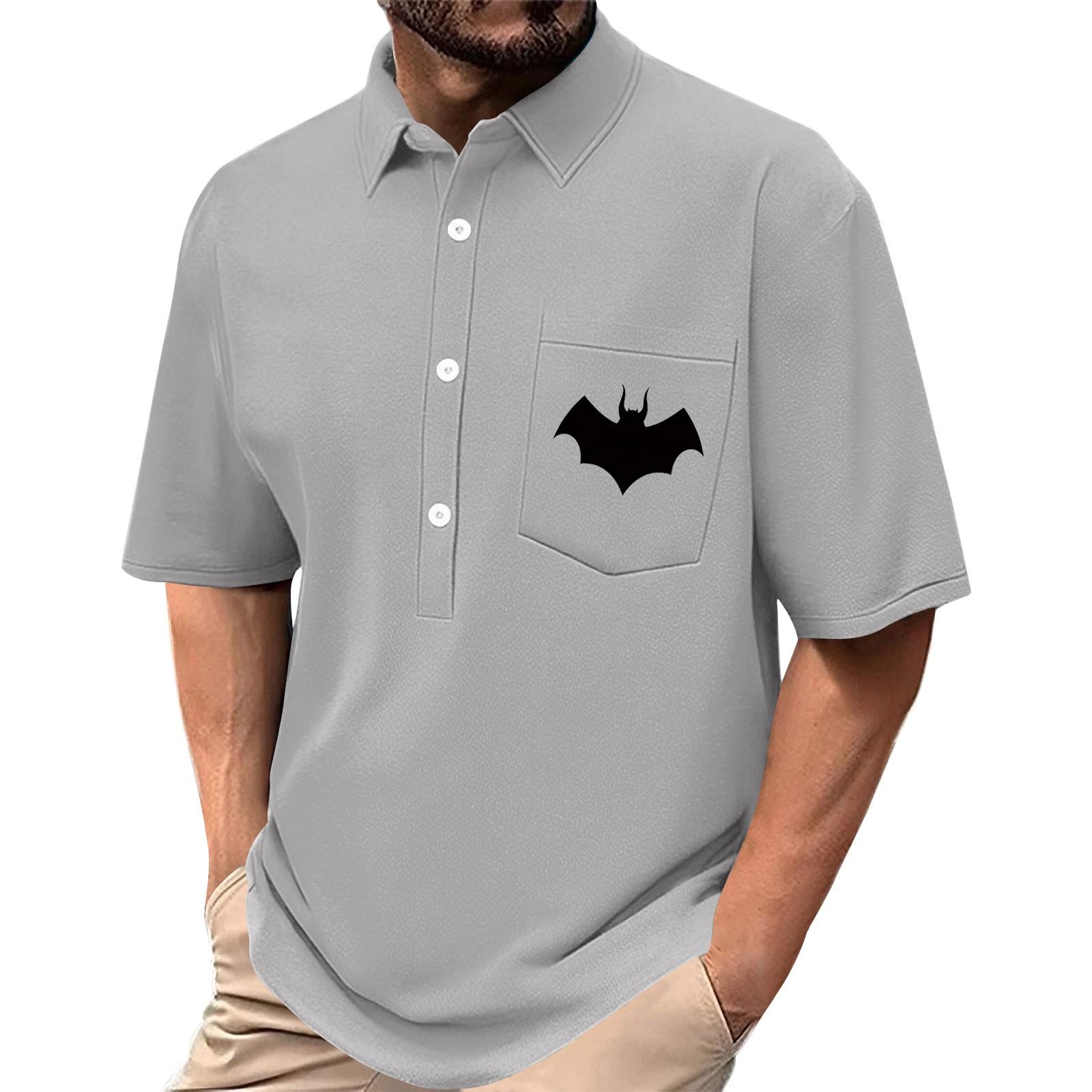 

Мужская летняя однотонная рубашка с принтом, эластичная в четырех направлениях, с лацканами, на пуговицах, с карманом, повседневный спортивный топ с короткими рукавами XXXL