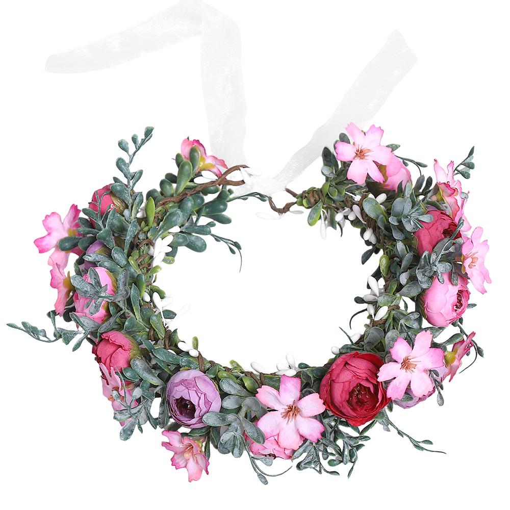 1Pcs 25CM Rose Artificial Flowers Garland for Wedding Wall Decoration Bride Home Decor Fake Flowers DIY Wreath Gifts Accessories