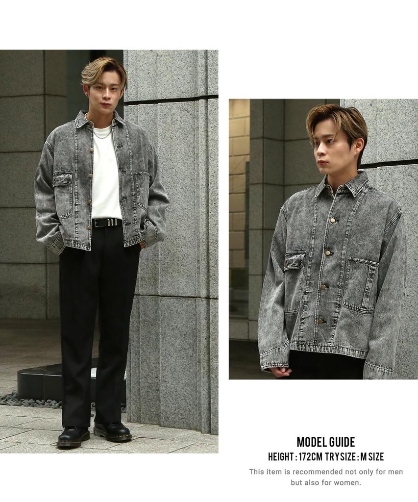 Double Chest Pocket Denim Blouson [IMPROVES] [SIDEWAYSTANCE] 10.5oz