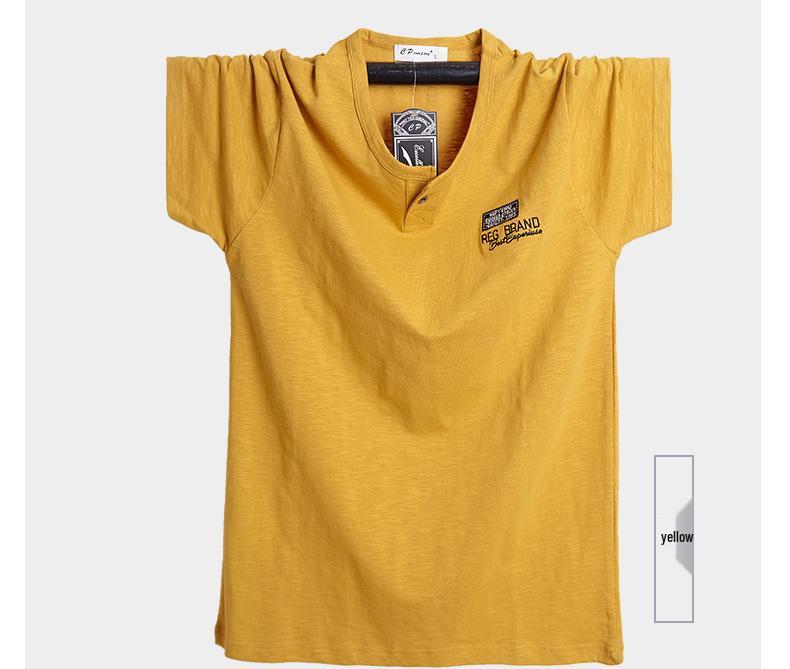 Men's Plus Size Short Sleeve Bamboo Fiber Sport T-shirt - Loose, Trendy, and Versatile