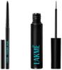 LAKMÉ Eyeconic Kajal Matte Marrom (0,35G) & Delineador Líquido Preto (4,5 ml) - À Prova d'Água, À Prova de Manchas, Dura 24 Horas, À Prova de Transferência